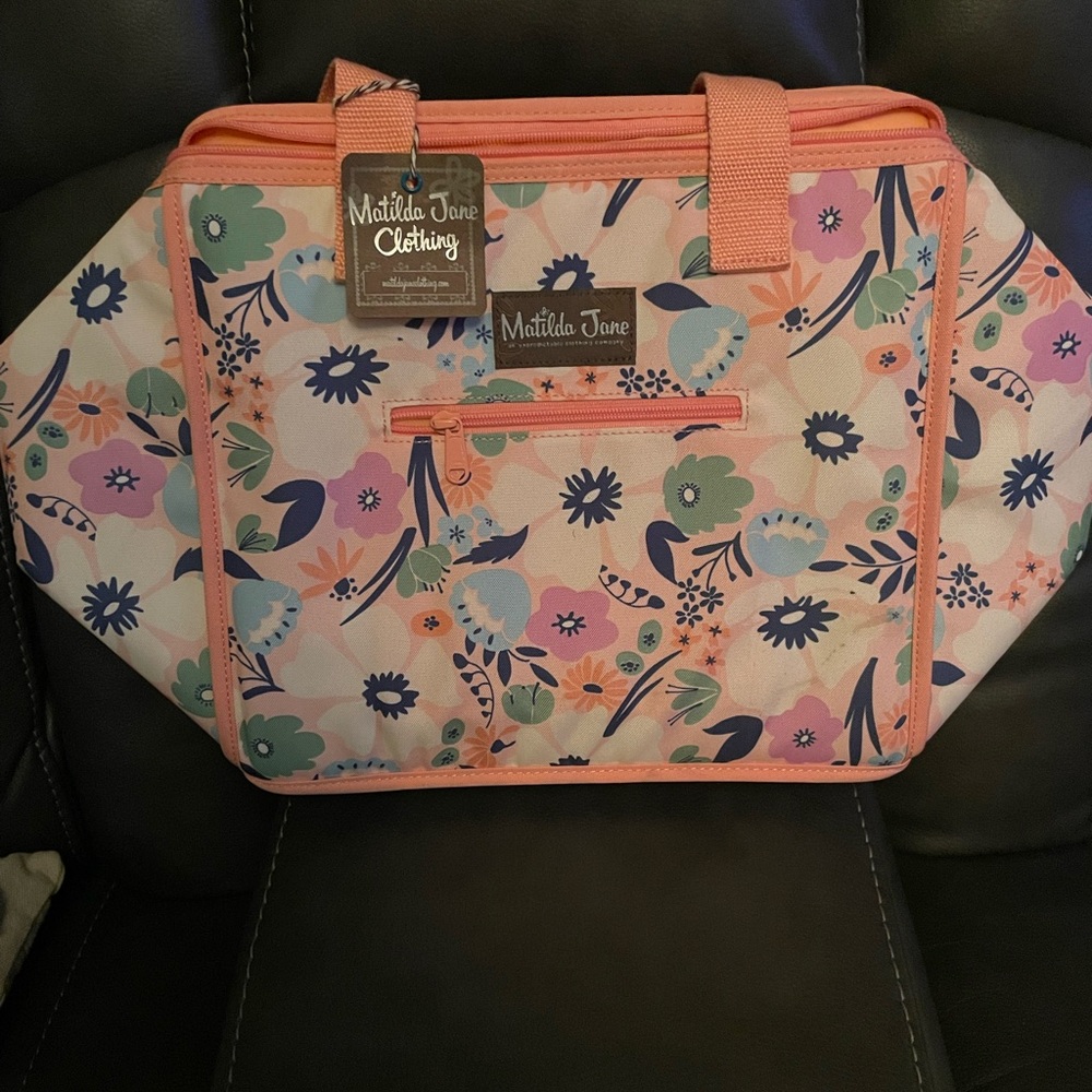 Matilda Jane Floral Large “Keep It Cooler” Insulated Cooler Tote Bag | NWT